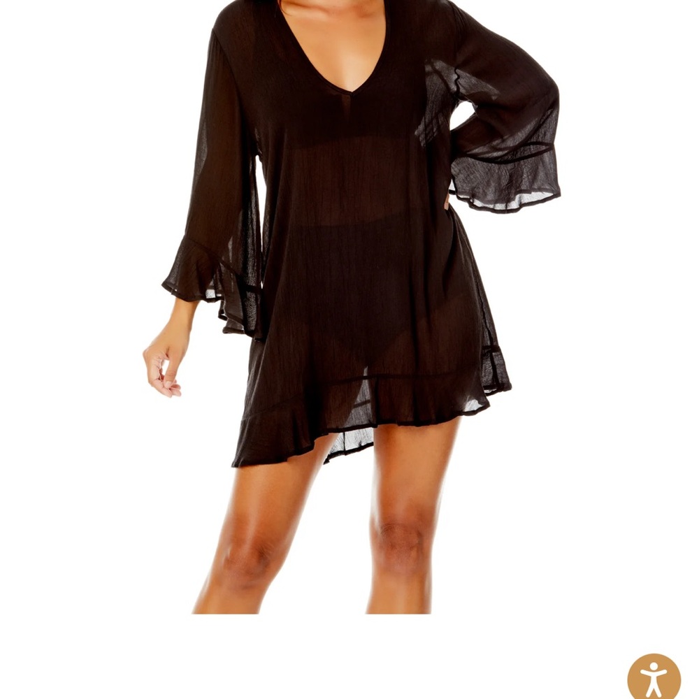 NWT Elegant Black Swim Cover-Up
